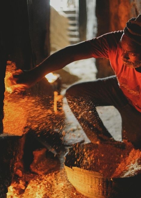 Clay tangias slow-cooked in the fires below a local hammam