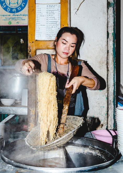 Explore one of the oldest food markets in Bangkok