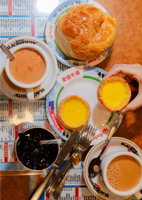 The iconic Hong Kong pineapple bun slathered with cold butter