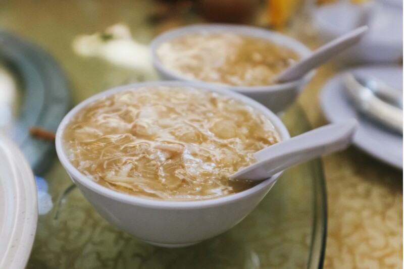 Hong Kong street food - imitation shark fin soup