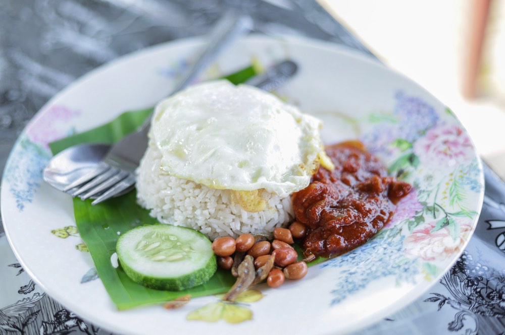 Kuala Lumpur street food - nasi lemak