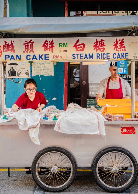 Homemade steamed rice cakes