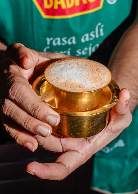 Frothy spiced masala chai 