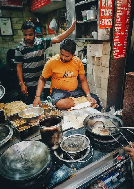 Famous pani puris which explode with flavour