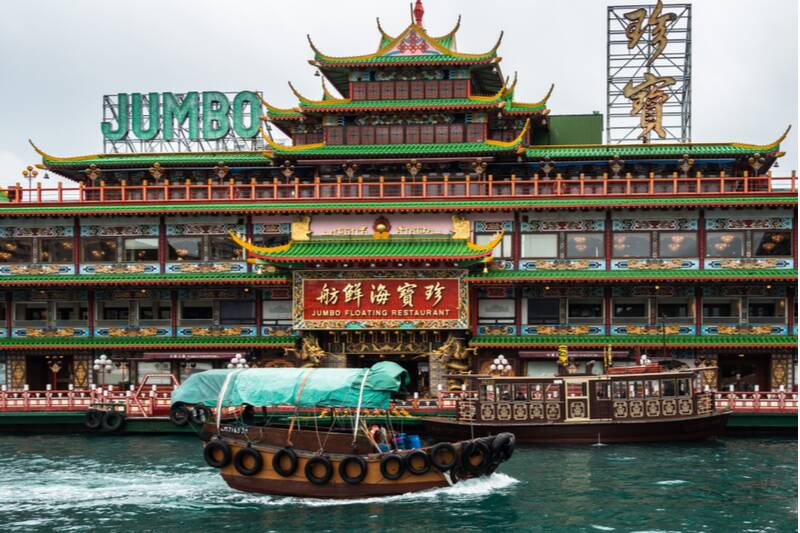 Seafood in Hong Kong - jumbo restaurant