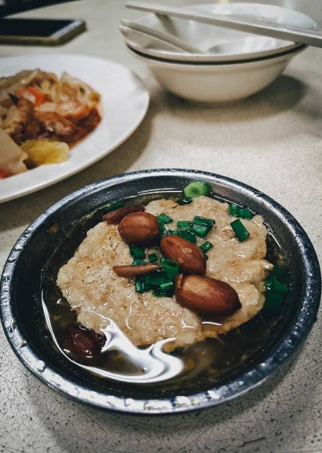 Minced pork with chestnuts 