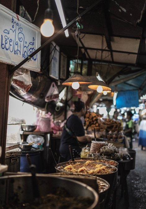 Eat at decades-old vendors and eateries....